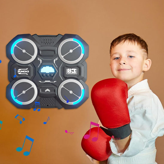 Music boxing machine deviennent évidents. Les enfants développent leur coordination, leur équilibre et leur force de manière significative